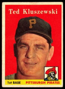 Ted Kluszewski 1958 Topps #178 sehr guter Zustand Falte - Bild 1 von 2