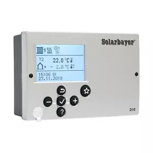 Regulador de calefacción Solarbayer D10 guiado por la intemperie con pantalla digital - Imagen 1 de 1