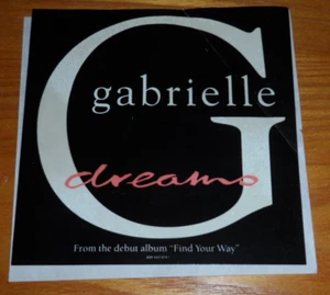 Gabrielle - Dreams PROMO Sticker hat einen Knick - Bild 1 von 1