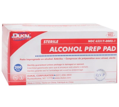 BRANDNEUE sterile Alkohol Vorbereitung Pads, medizinische Qualität - Box mit 200 Pads - Bild 1 von 4