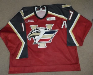 Camiseta deportiva de hockey de Ryan Tobler Colorado Eagles usada en el juego CHL - Imagen 1 de 9