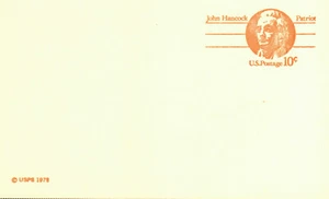 US UX75 John Hancock Revolutionary War Patriot MNH Postcard - Picture 1 of 1