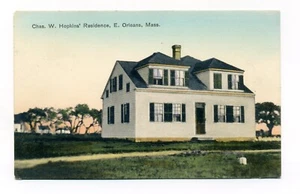 East Orleans MA, Charles W. Hopkins House, postal, Cape Cod, ¿poco común? - Imagen 1 de 3