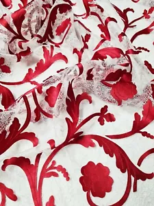 Embroidered Floral Fabric - By Jonathan Saunders & Liberty of London - 3m - Picture 1 of 4