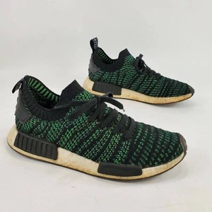 Adidas Herren Nmd R1 Stlt PK Laufschuhe grün schwarz AQ0936 Streifen niedrig 9 M - Bild 1 von 11