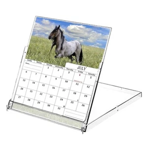 2025-2026 CD-Style Desk Calendar 18 Months Calendar (Horses) - Picture 1 of 6