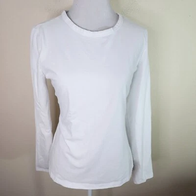 Suéter suéter Wainscott blanco para mujer talla mediana 100 % algodón Foto 1 de 4