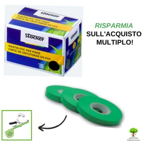 STOCKER NASTRO VERDE PVC PER PINZA LEGATRICE PINZATRICE STOCKER 10 ROTOLI X CONF - Foto 1 di 2