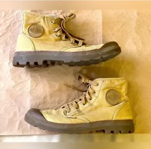 Palladium Pampa Hi Lugged Sneaker Boot Woodlin Desert Sand Beige US 11 EU 44.5 - Picture 1 of 13