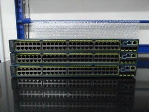 Job Lot 4 X Cisco WS-C2960S-F48TS-L 48 Port Switch + 4 SFP GE Uplinks - Picture 1 of 5