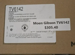 Moen Gibson TV6142 Two-Handle High Arc Widespread Bathroom Sink Faucet in Chrome - Picture 1 of 10