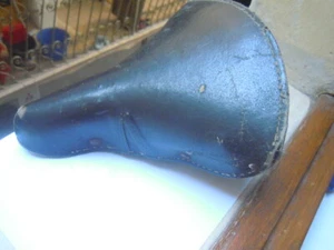 VINTAGE LEATHER SADDLE LEOPOLDA GOOD STATE SELLA BICI TURISMO CUOIO - Picture 1 of 12