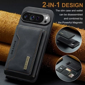 For Google Pixel 10 9 Pro XL 8 7 Pro 8A Card Wallet Leather Removable Case Cover - Picture 1 of 20