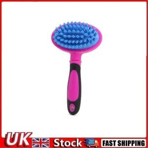 Massage Badebürste Haustier Hund Katze Pflege blaue Borsten 17 cm - zufällige Farben UK - Bild 1 von 4