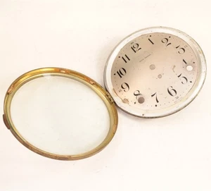 Seth Thomas Clock Dial with Bezel and Convex Glass 5-13/16 Inches - XC146 - Picture 1 of 4