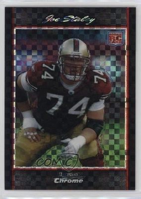 2007 Bowman Chrome X-Fractor /275 Joe Staley #BC42 Rookie RC - Image 1 of 2