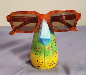 Joy Cats Brillen Sonnenbrillenhalter handbemalt Sammlerstück blaues Auge Katze Keramik  - Bild 1 von 6