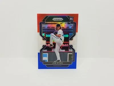 2022 Panini Prizm #81 Joe Ryan, Twins (RC) - Red, White, and Blue Prizm - Image 1 of 2