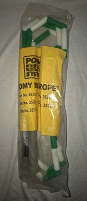 Power Systems Economy corda de salto com miçangas, verde e branco, 6' nº 35206 nunca aberto - Imagem 1 de 4