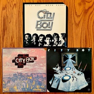 CITY BOY~3 Great Albums~Near Mint...! BOOK EARLY ~ DINNER AT THE RITZ ~ CITY BOY - Picture 1 of 3