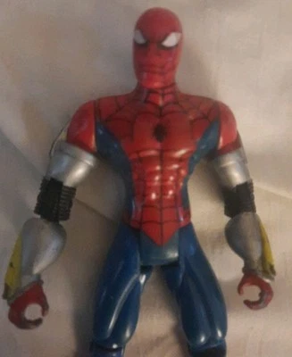 Toy Biz 1997 蜘蛛侠豪华网络闪光灯可动人偶适用于 WAVE JUMPER — 第 1/4 张图片