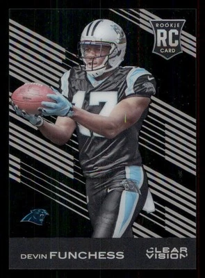 2015 Panini Clear Vision #120A Devin Funchess RC/(Catching ball) - Image 1 of 2
