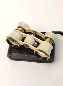 Opera glasses Vintage theatrical opera binocular pocket Folding optical device  - Picture 1 of 10