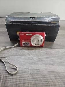 Nikon COOLPIX S200 Compact Digital Camera 7.1 MP red As Is For Parts Only - Picture 1 of 11
