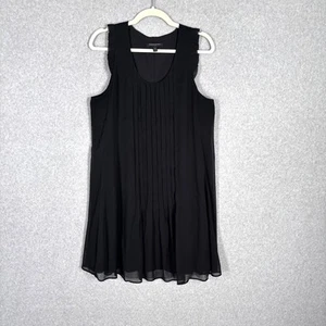 Banana Republic Dress 12 Sheer Flowy Pintuck Babydoll Coquette Whimsygoth - Picture 1 of 10