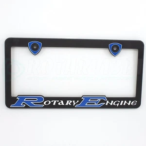 BLAUER DREHMOTOR KENNZEICHENRAHMEN MAZDA RX7 12A 13B TURBO RX2 RX3 RX4 - Bild 1 von 3