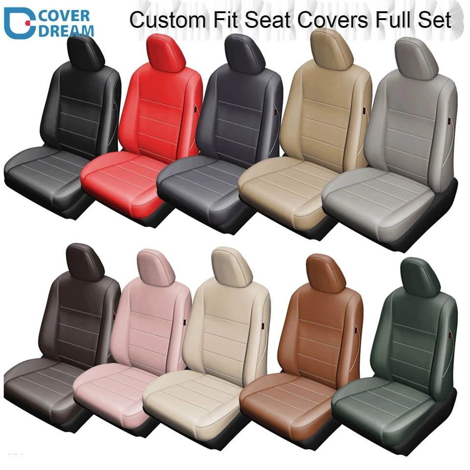 Fit 2010-2015 Chevy Camaro Seat Covers LS LT SS Coupe Custom Nappa Leather Set Foto 1 de 4