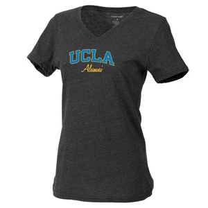UCLA Alumni Damen T-Shirt mit V-Ausschnitt - Black Heather - Bild 1 von 11