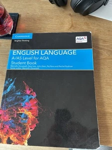 A/AS Level English Language for AQA Student Book & Student notes for revision!! - Picture 1 of 2