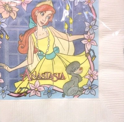 Anastasia Dream 9.87" 1997 Rare Beverage & Party Napkins (16 In Each Pack) - Image 1 of 2