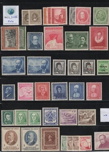 WC1_31186 CHILE. Schöne Sammlung von Briefmarken & Sätzen 1921-1970. Hauptsächlich postfrisch - Bild 1 von 1
