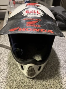 VTG 1980 BELL MOTO 4 Force Flow Motocross Motorcycle Race Helmet - Picture 1 of 7