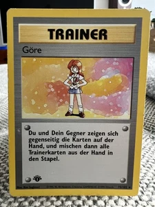 Gore Lass Base Set 1st Edition 75/102 Excellent German Rare Pokemon Card 1999 - Picture 1 of 2