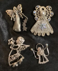 LOTTO 4 SPILLE ANGELO VINTAGE ESTATE JEWELRY - Foto 1 di 2