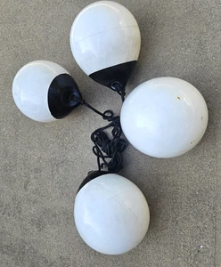 4 Inflatable Boating Buoys + Mooring Line | Marine Fenders | Black White | Used - Picture 1 of 5