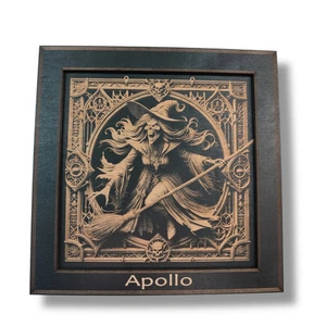 Framed Art - PERSONALIZED - CUSTOM - Haloween Witch - Picture 1 of 6