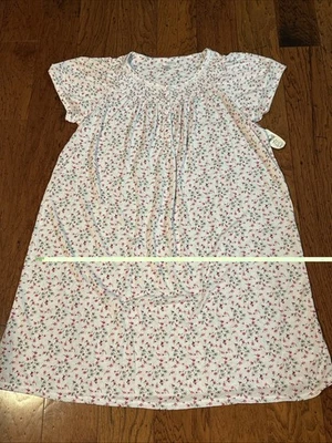 Nuevo Camisón SECRET TREASURES Rosa Floral Manga Corta 2X 18W-20W MWT Foto 1 de 4