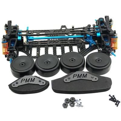 Kunststoff & Carbon Shaft Drive 1/10 RC 4WD Touring Car Frame Kit für TT01 TT01E - Bild 1 von 4