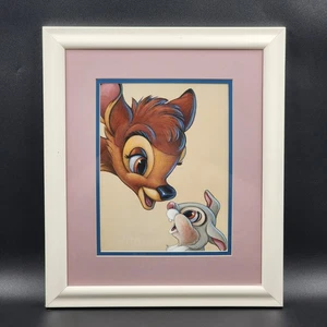 Disney Bambi & Thumper Friendship Print by Bruce McGaw Framed 14.5"x17" Artwork - Picture 1 of 12