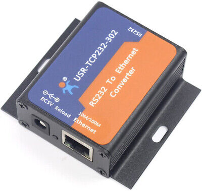 Serial RS232 To Ethernet TCP IP Server Converter Module Tiny Size Support DHCP • 26$