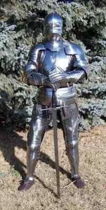 Gothic Full Body Armor Medieval Knight Steel German 15th Century Suit of Armor - Picture 1 of 4