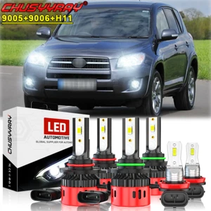 Para Toyota RAV4 2006-2012 LED Faros antiniebla Kit de bombas 6000K 6 piezas - Imagen 1 de 10