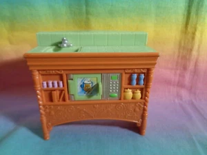 2004 Loving Family Kitchen Island Snack Bar with Sink / Microwave Furniture - Imagen 1 de 9