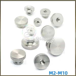 Edelstahl Handgriff Knöpfe Mutter gerändelt Rändelloch Mutter Ø 2/2,5/3/4/5/6/8 mm - Bild 1 von 4