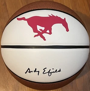Andy Enfield Signed Autographed SMU Mustangs Logo Basketball PSA/DNA - Picture 1 of 3