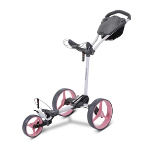 BIG MAX Blade Trio 3 Rad Golftrolley Ultraflach Weiss Pink - Bild 1 von 6